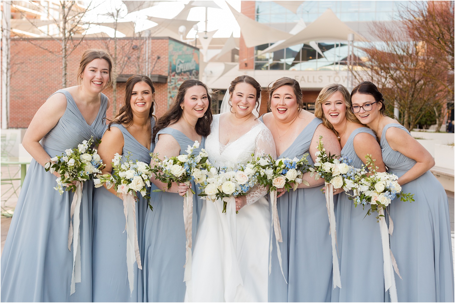 Winter Wedding with Icy Blues at Huguenot Loft