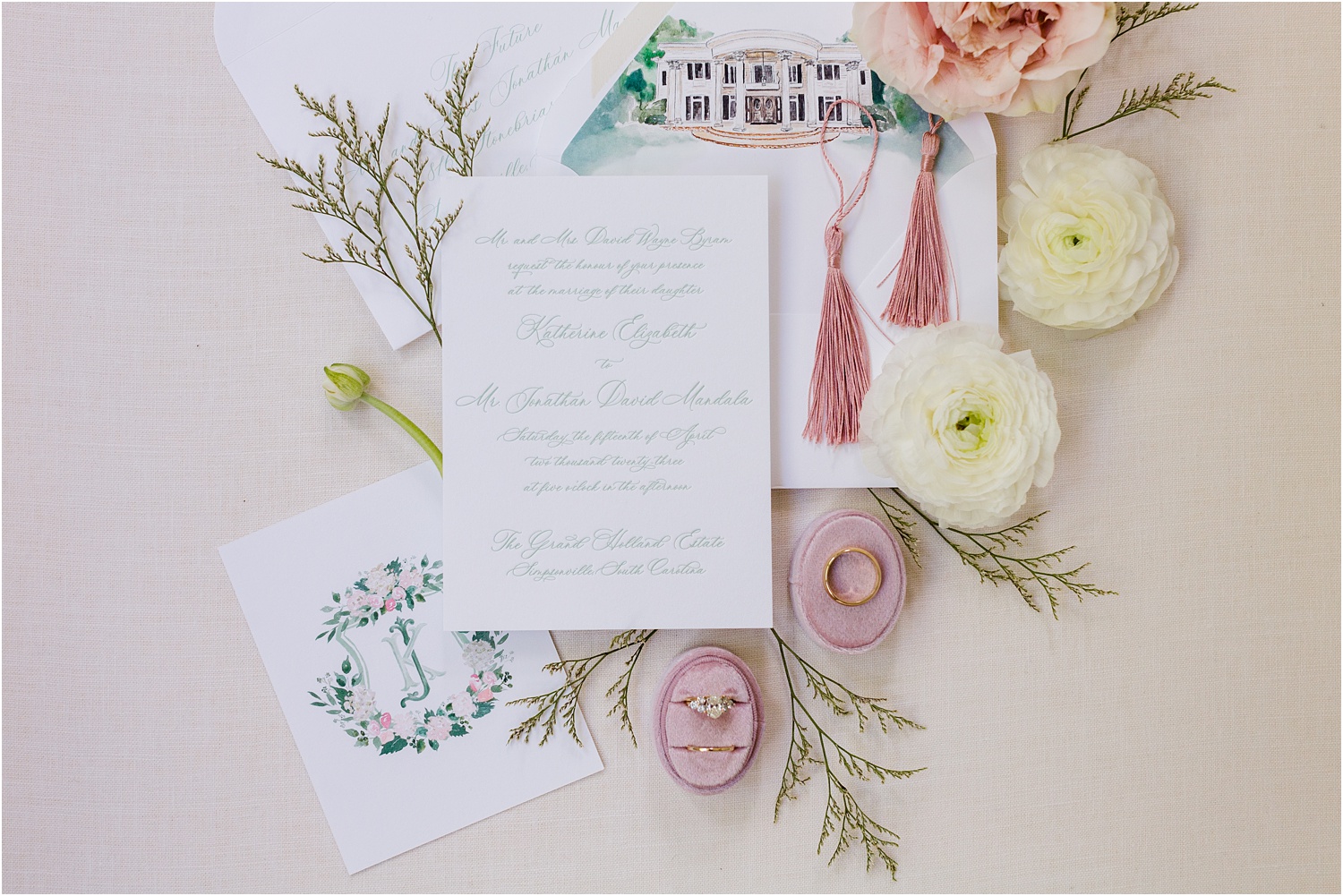 calligraphy wedding invitations