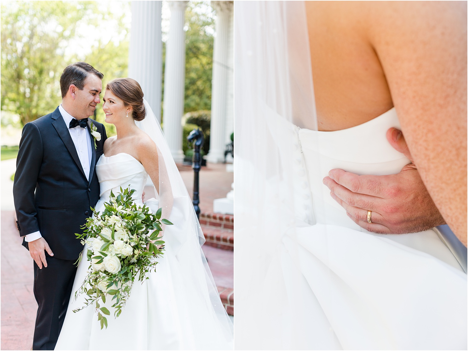 bright and airy wedding portraits