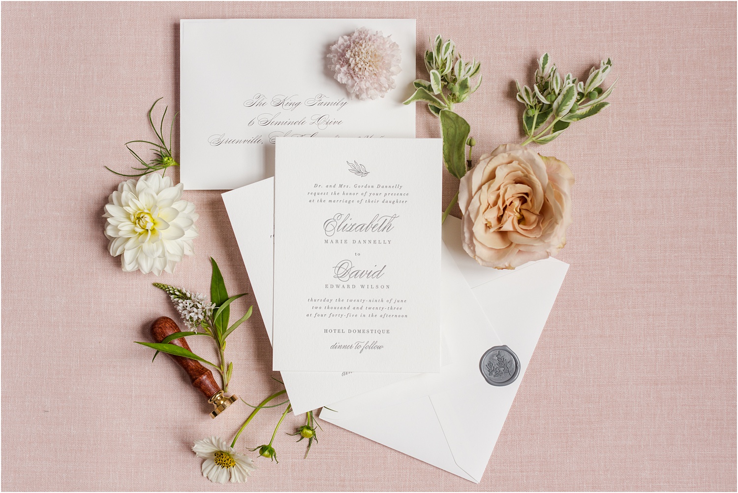 intimate wedding invitations