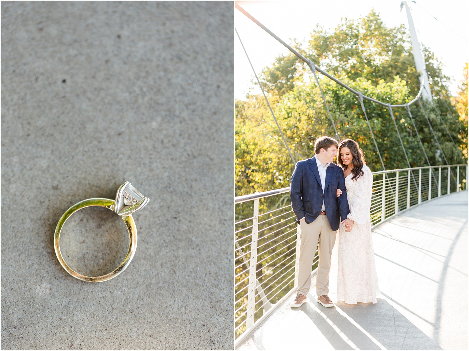 light airy engagement greenville