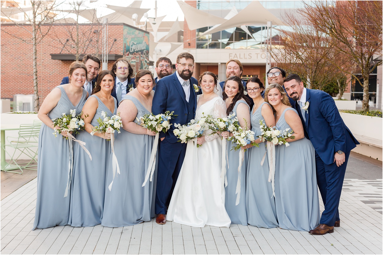 downtown greenville bridal party