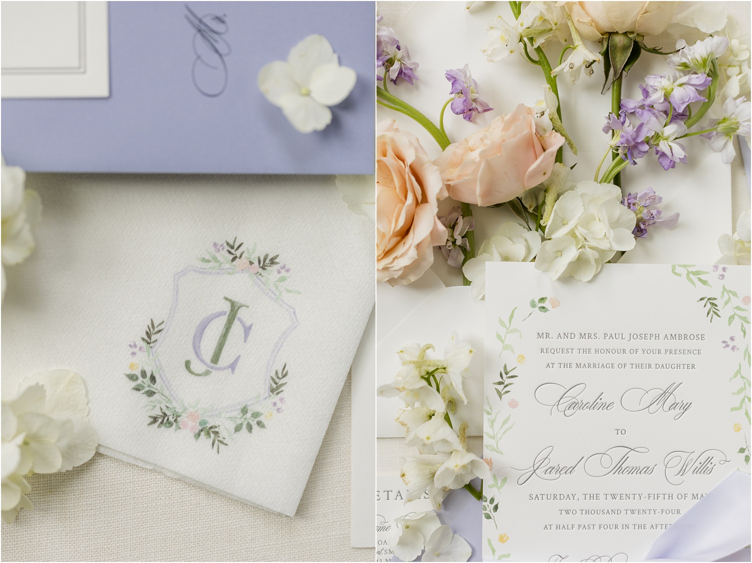 spring wedding invitations South Carolina