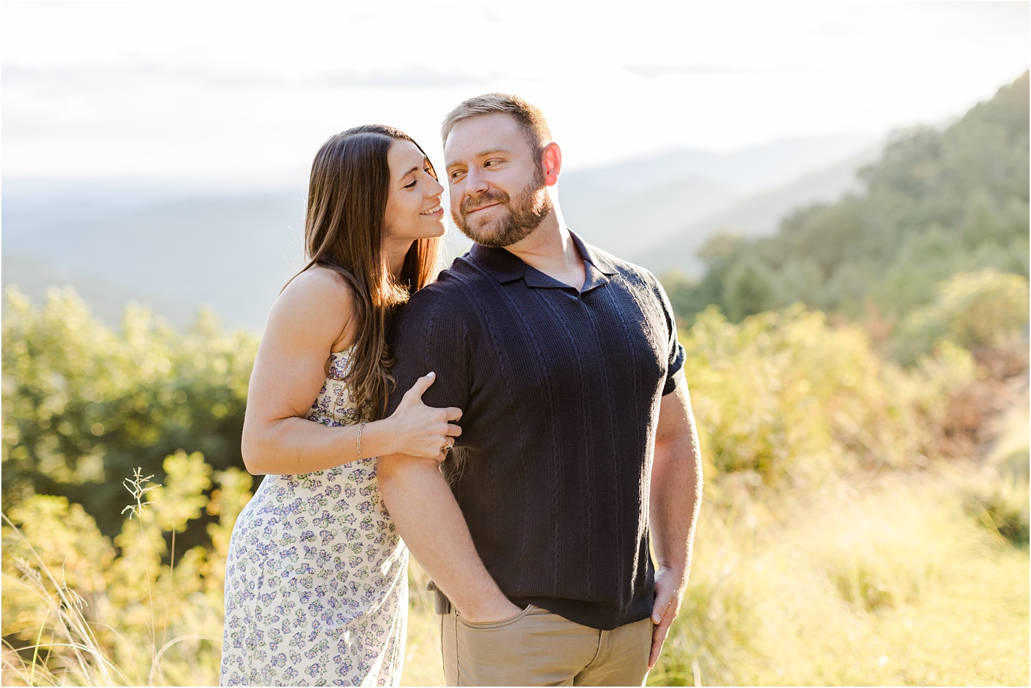 fall engagement photography