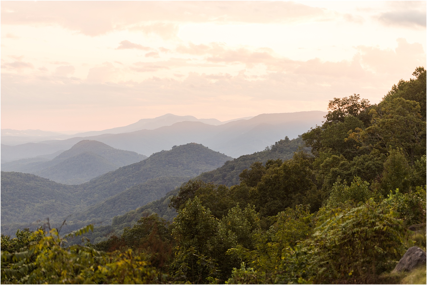 mountain sunset engagement