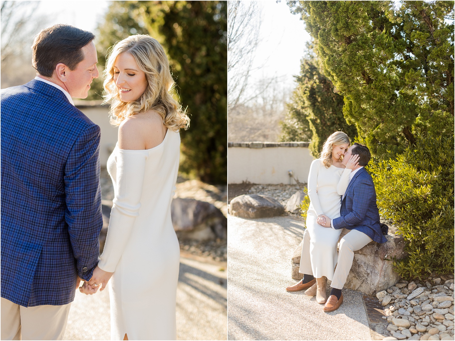 light airy winter engagement 