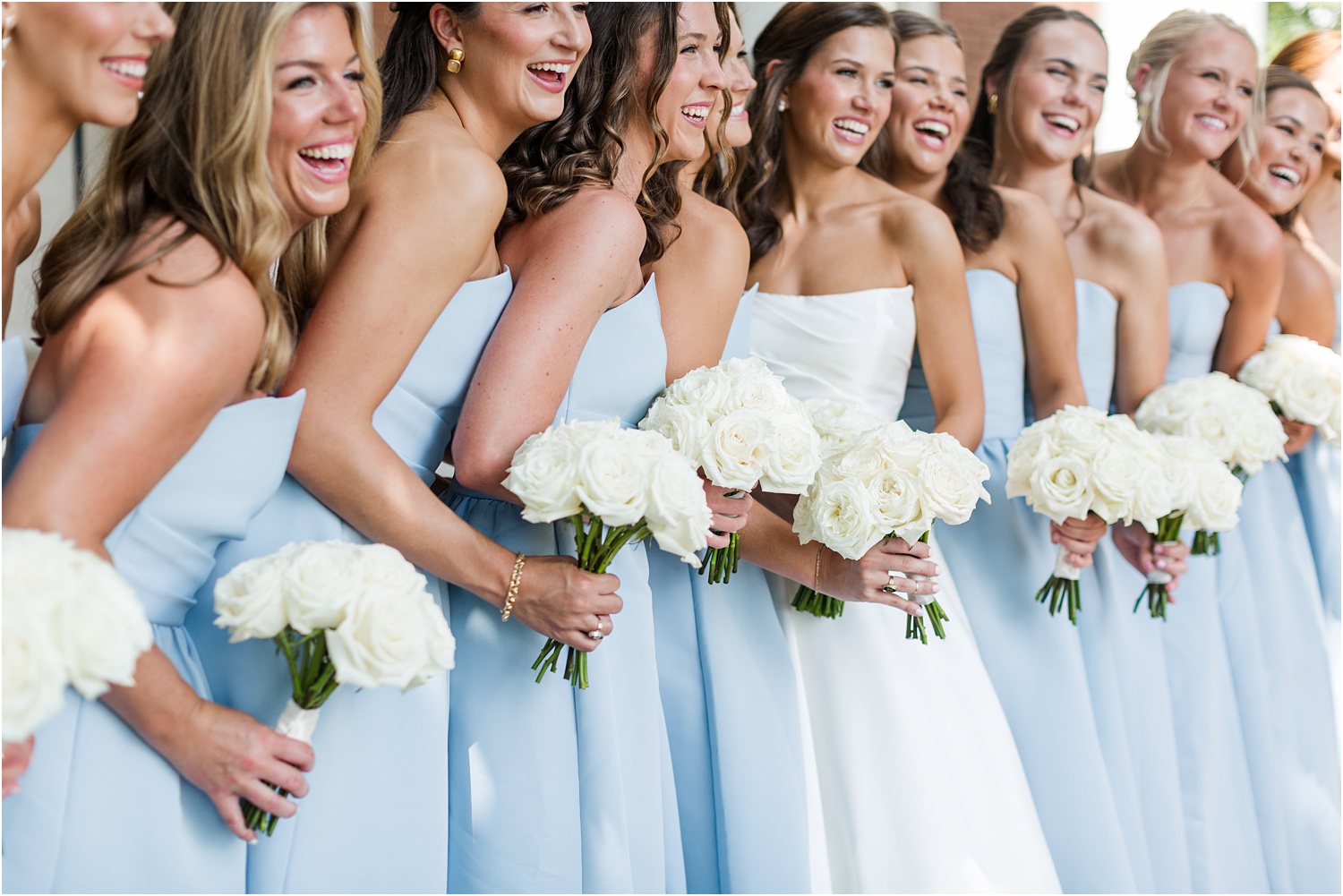 light blue bridesmaid dresses