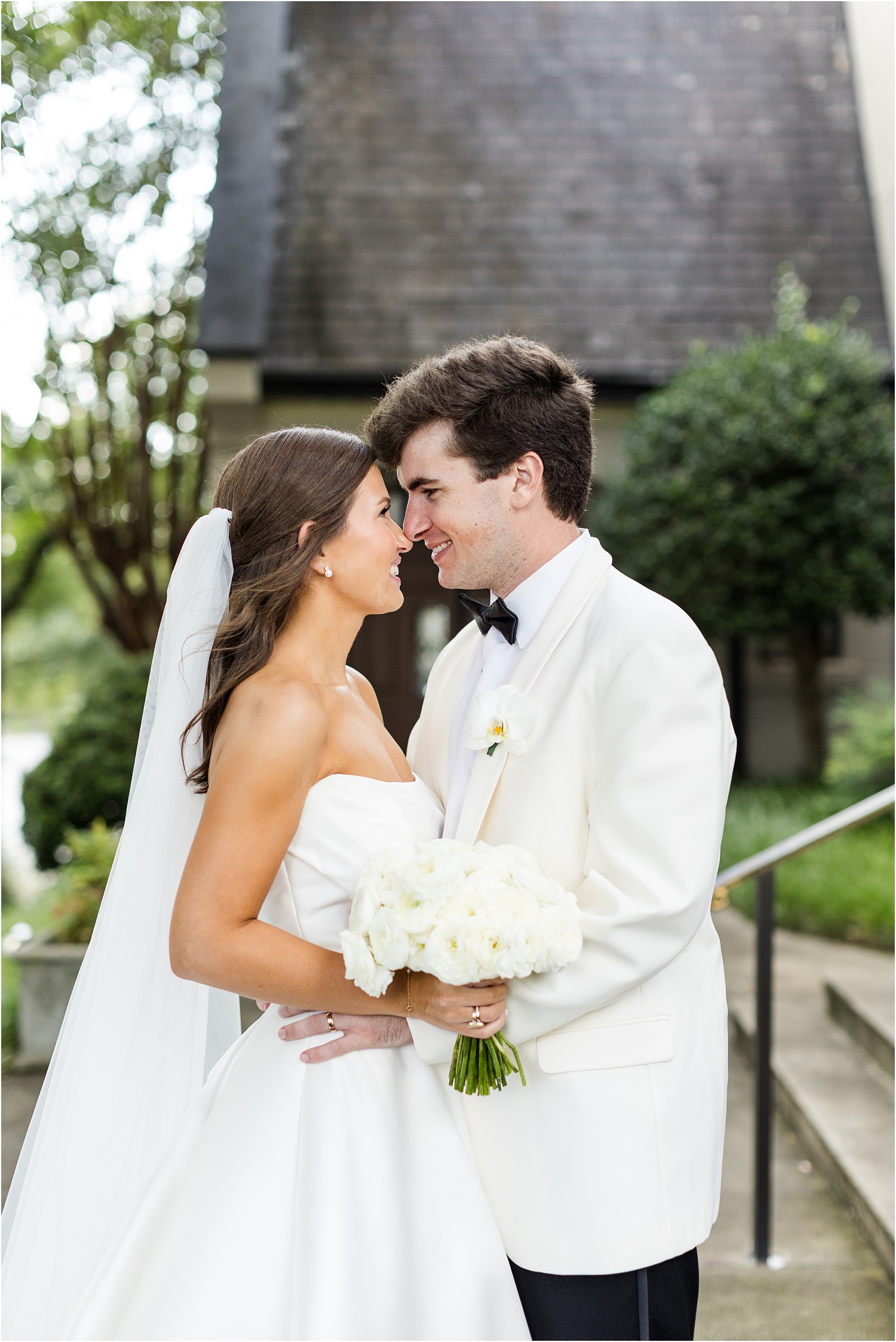 light airy wedding portraits