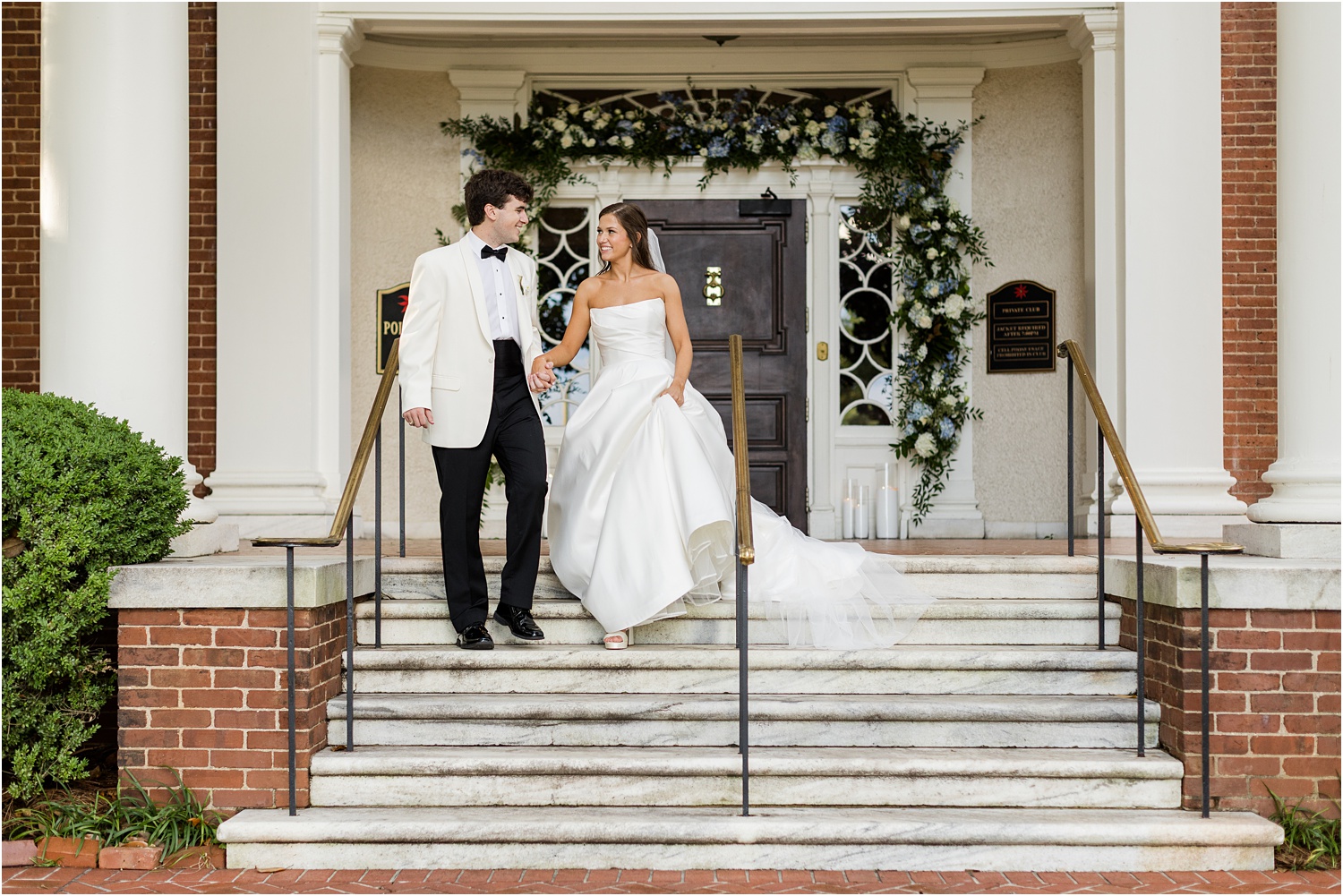 historic Greenville wedding reception 