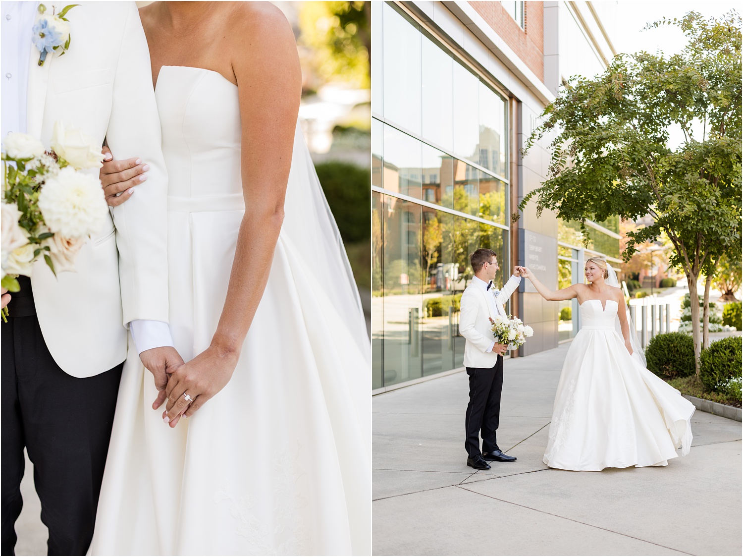 Downtown Greenville wedding photography 