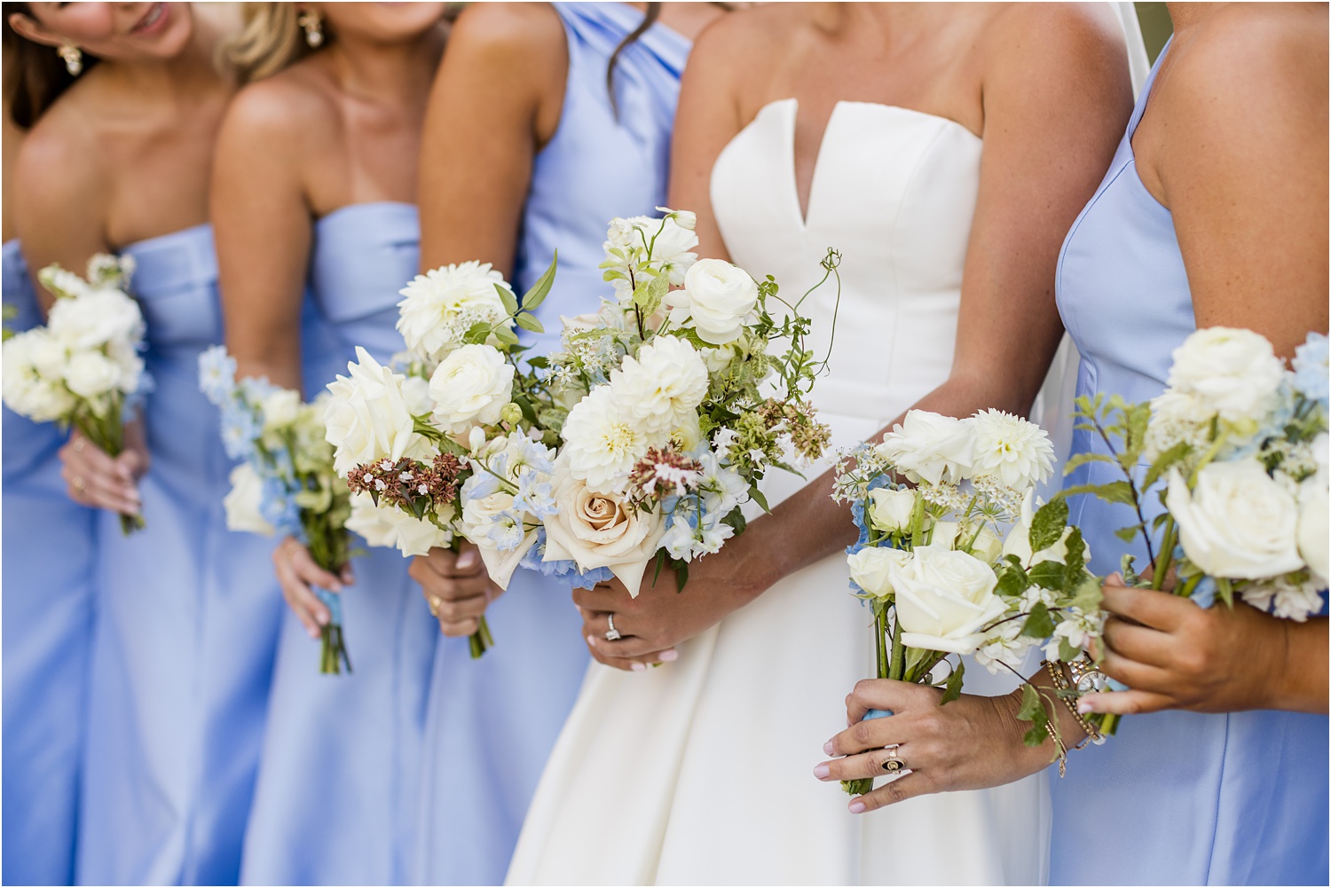 summer wedding floral design
