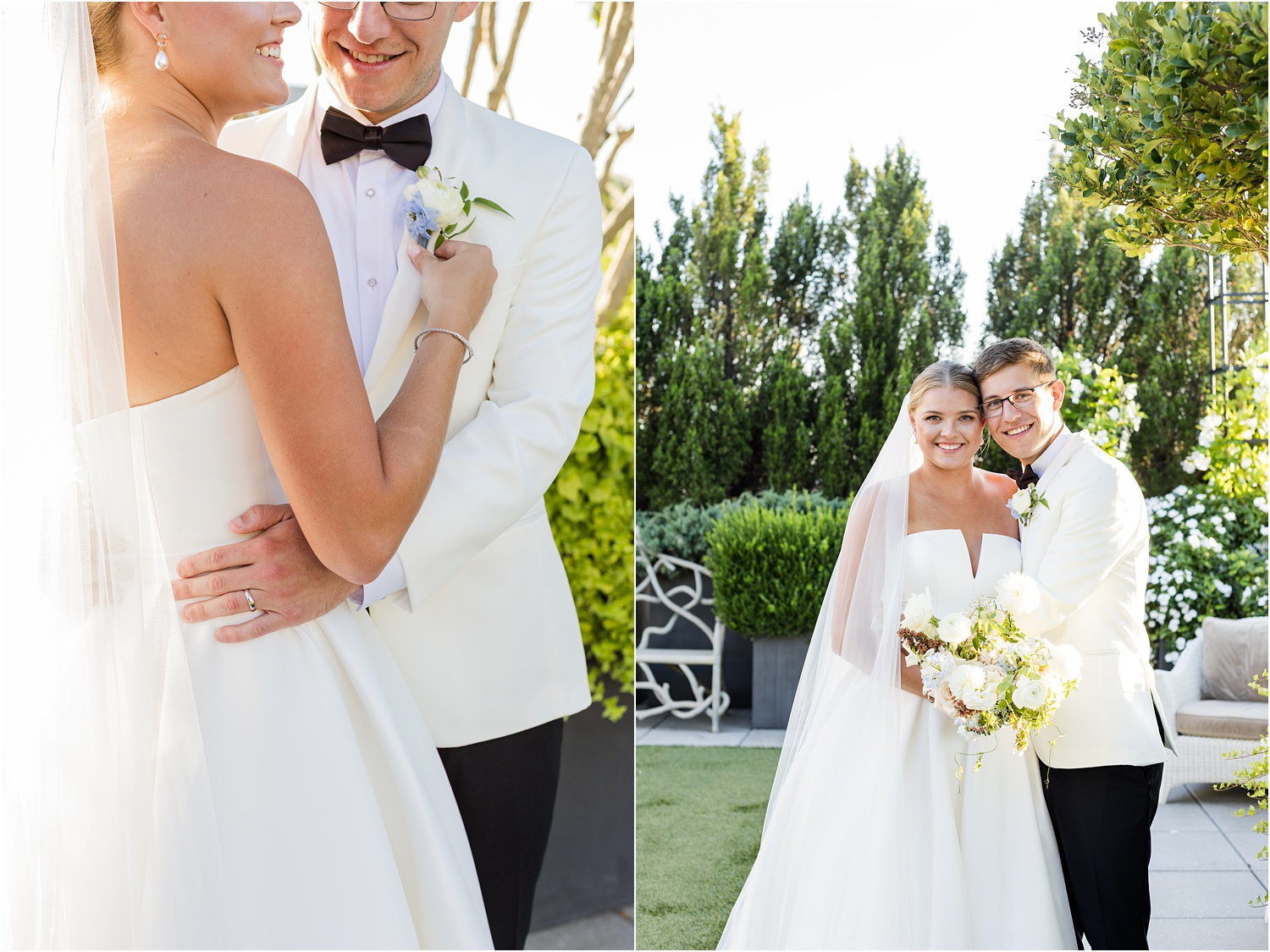 rooftop bridal portraits 