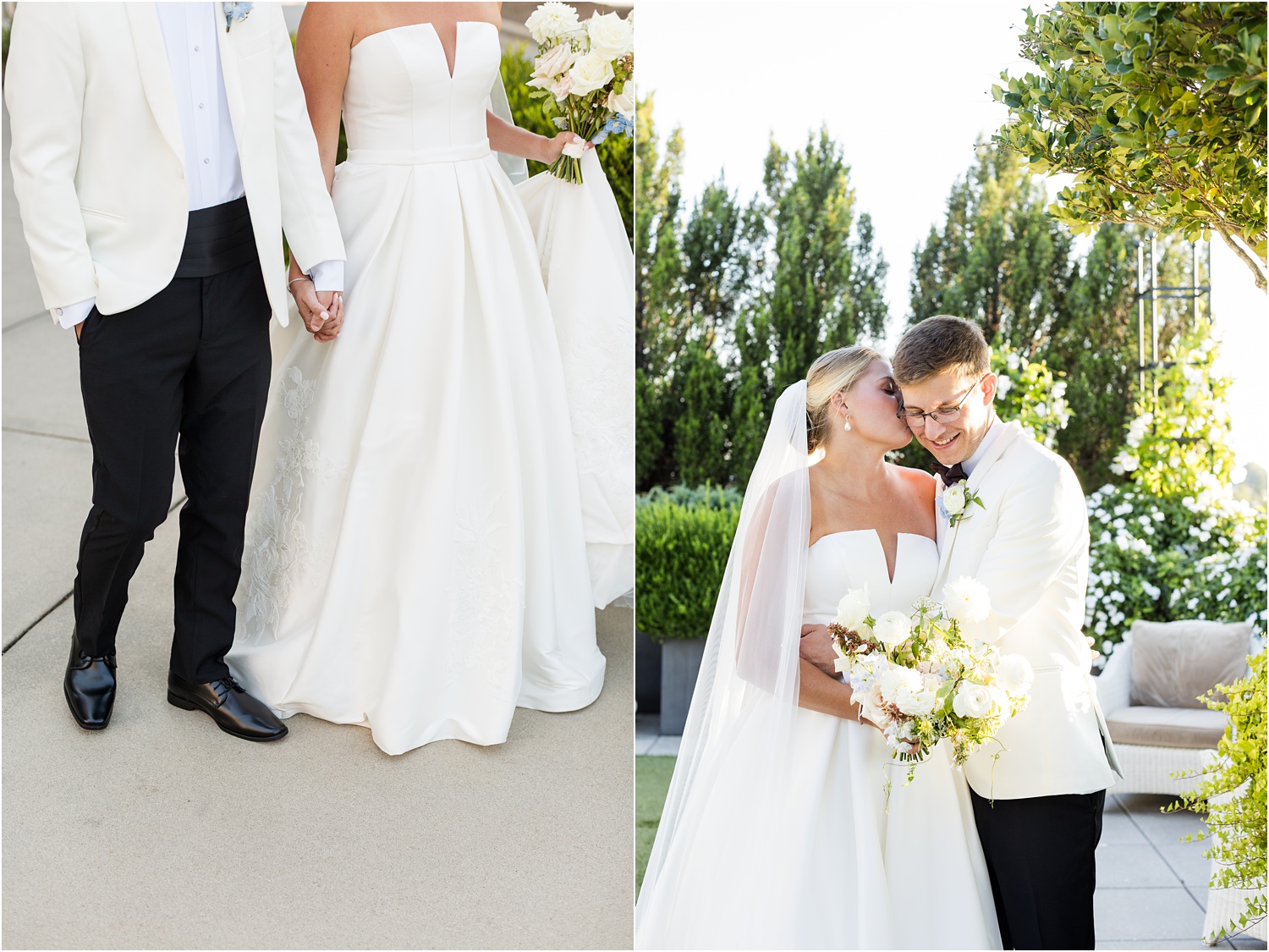 sunset bridal portraits