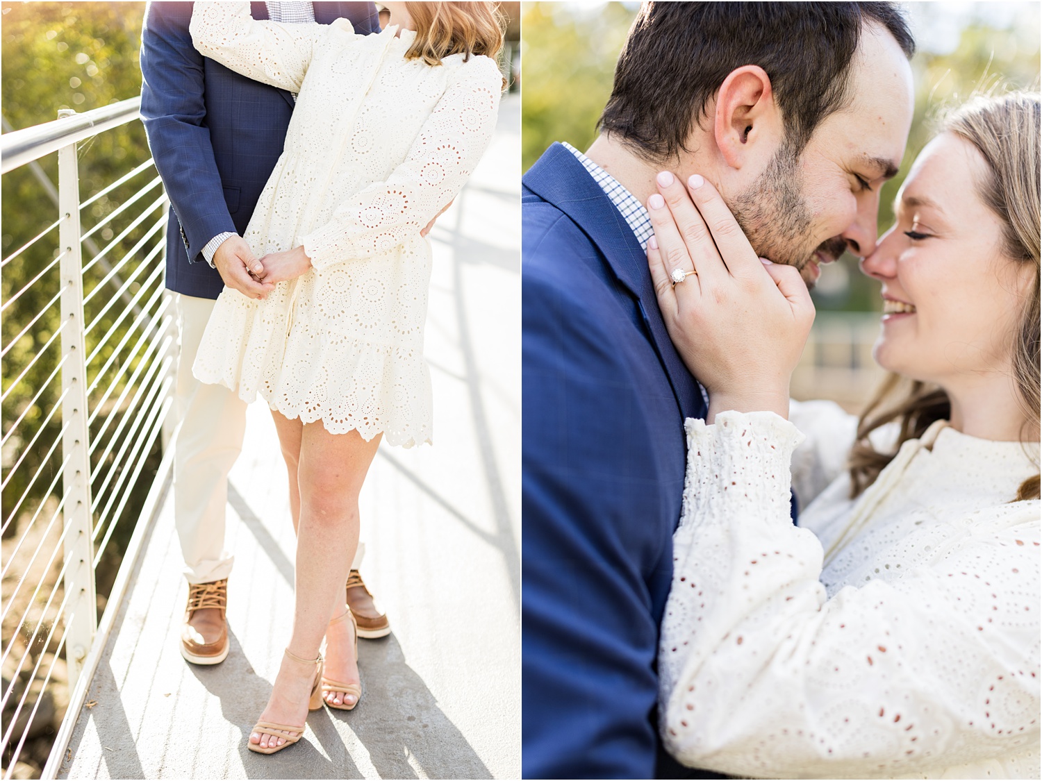 light airy engagement photography
