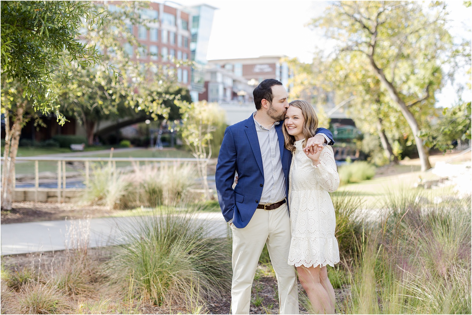 downtown greenville engagement