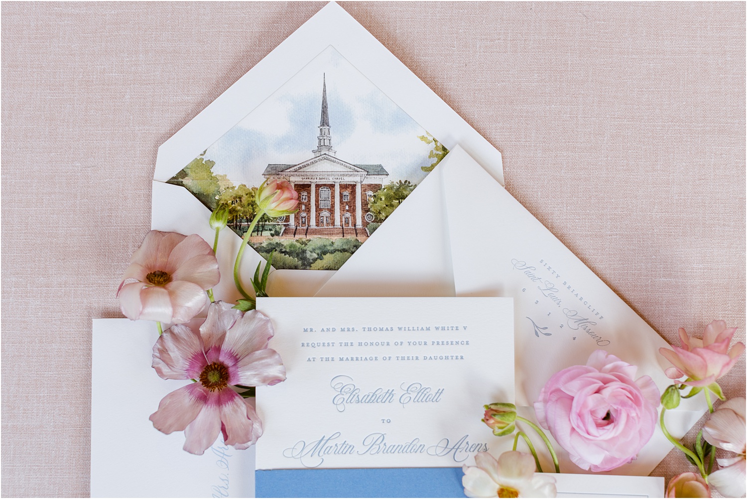 watercolor venue wedding