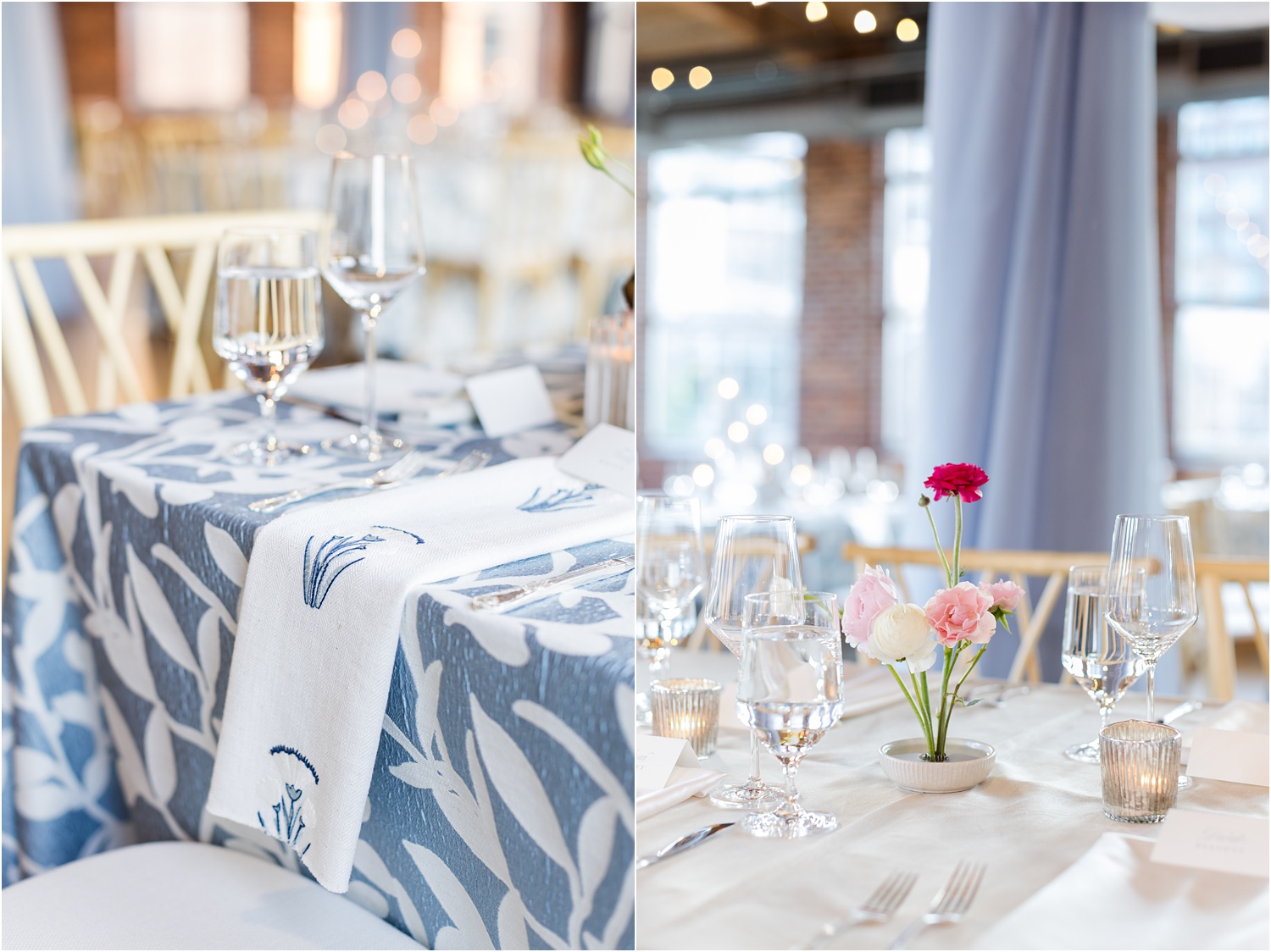 spring wedding reception