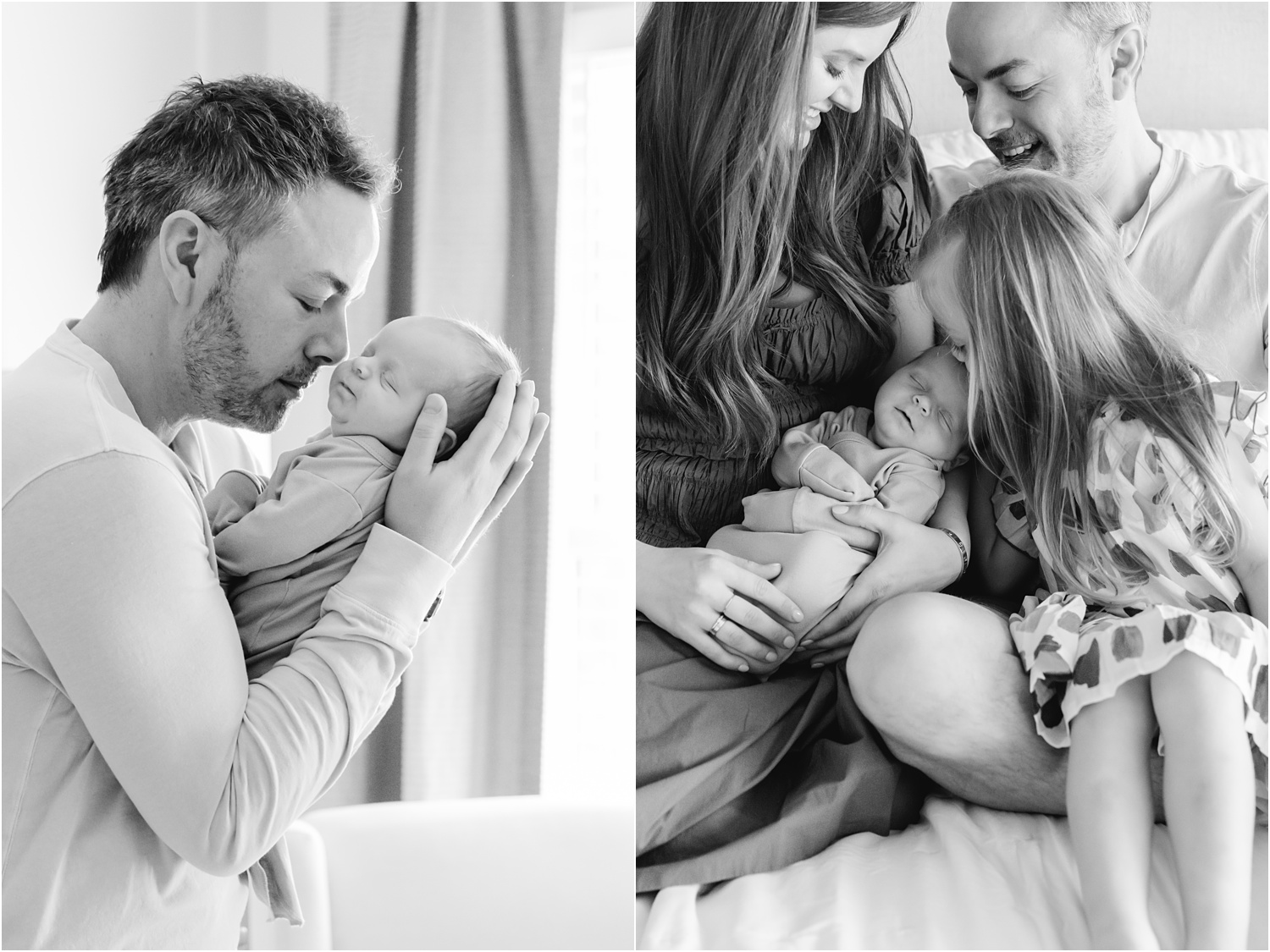 dad and baby newborn photography