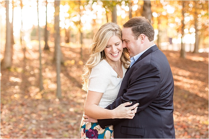 fall Greenville, SC engagement session