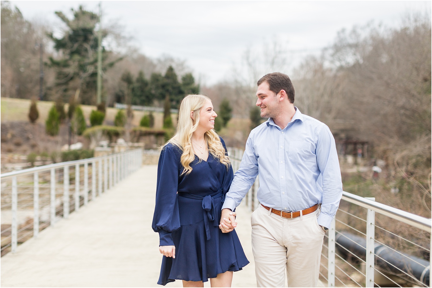spring engagement photography