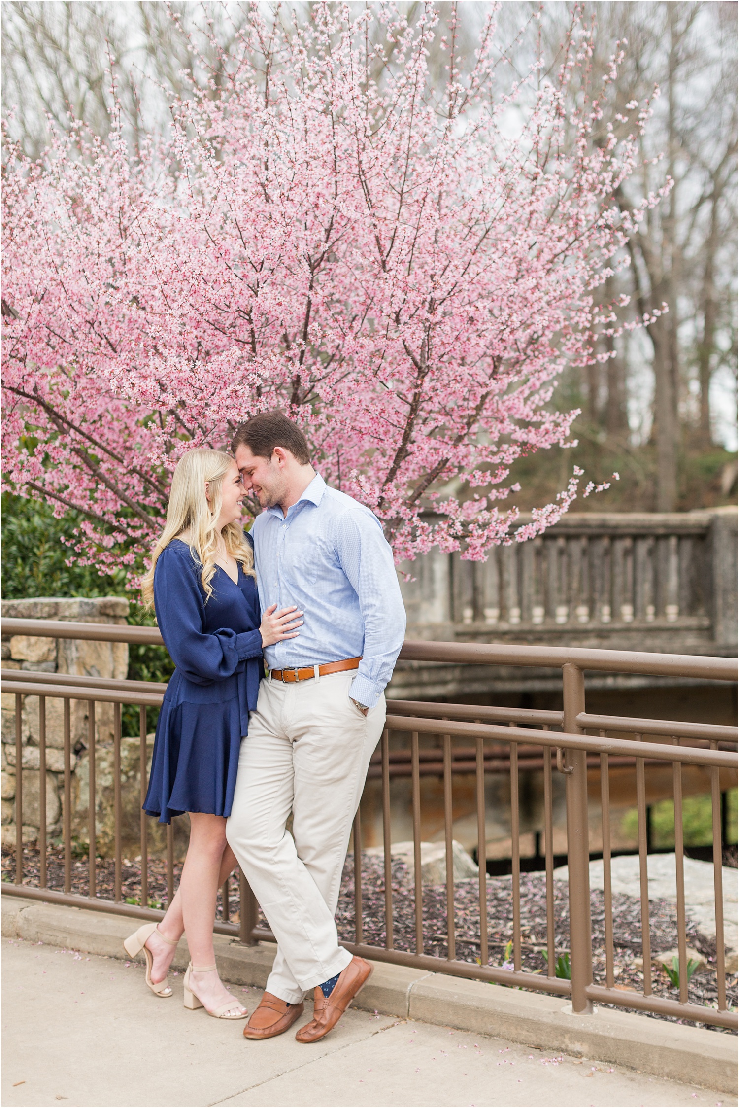 colorful spring engagement session