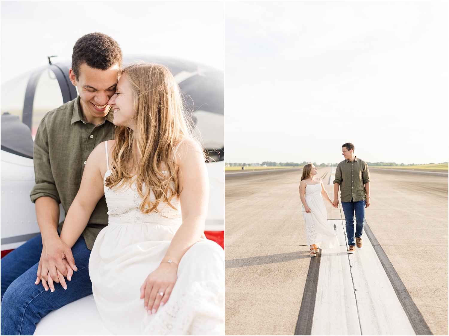 airport engagement session